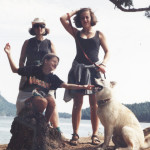 With Katie, Caroline and Max in the Gulf Islands